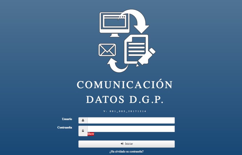 Comunicación parte de Viajeros a la DGP, Dirección General de la Policia.