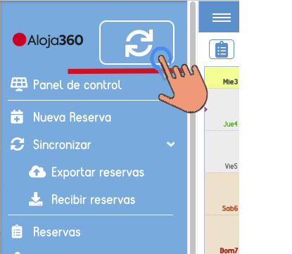 Aloja360 ayuda ical sincronizacion boton 2