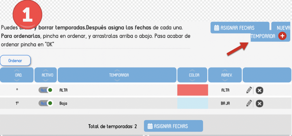 Crea temporadas 1