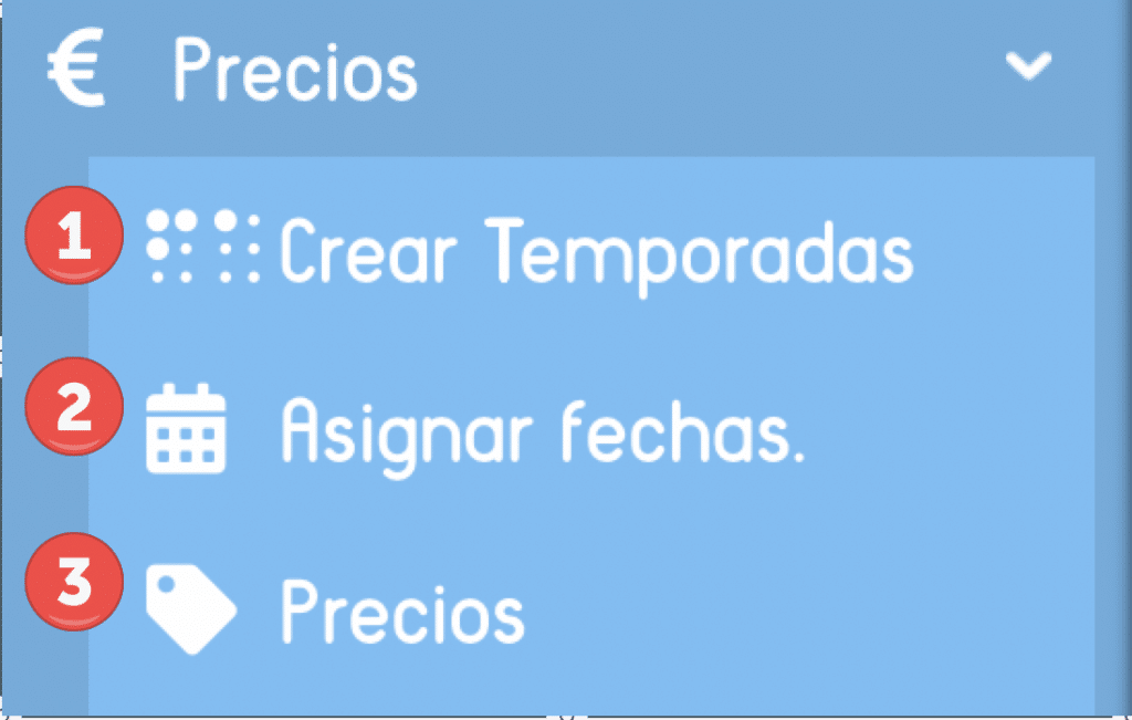 Crea tus temporadas